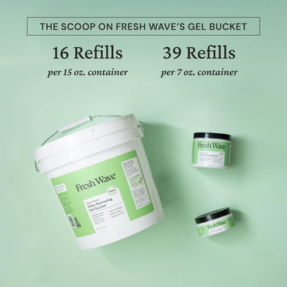 Fresh Wave Odor Removing Gel, 7 oz., Pack of 3 - Odor Absorbers for Home, Safer Odor Relief, Natural Plant-Based Odor Eliminator, Every 7 oz. lasts 15-30 Days, For Cooking, Trash & Pets