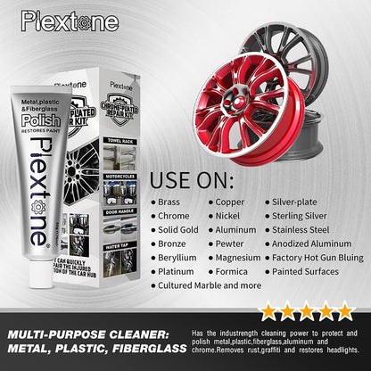 Metal Polish Paste for Home, Bike, Boat and Car Cleaning, Alloy Wheel Cleaner, Rust Remover for Metal, All-Purpose Metal Cleaner 50ml