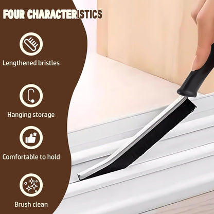 Hiyniaz 3Pcs Crevice Cleaning Brush Tool Grout Brush Cleaning Supplies, Home Essentials Bathroom Multifunctional Gap Scrub Hard Bristle Brushes for Household Use (Black Cleaning Brush-B)