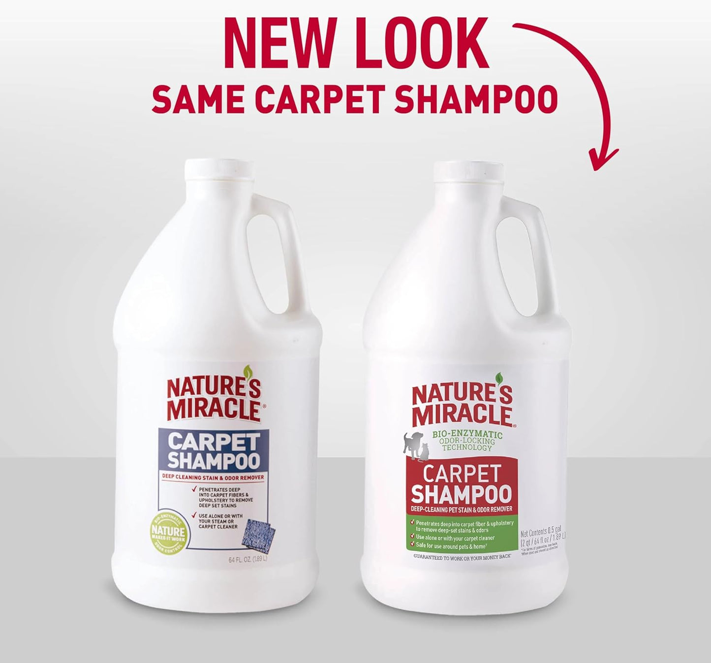 Nature’s Miracle Carpet Shampoo, Bio-Enzymatic Deep-Cleaning Pet Stain And Odor Remover, 64 oz