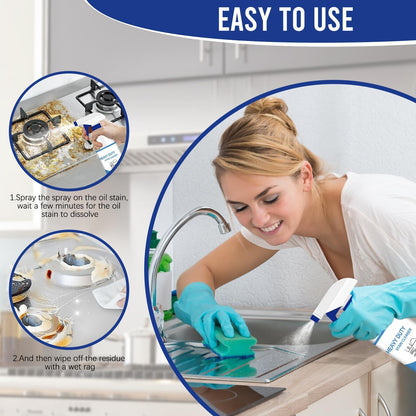2Pcs New All Purpose Foam Cleaner, Kitchen Cleaning Spray, Kitchen Grease Cleaner for Pots, Countertops, Ovens