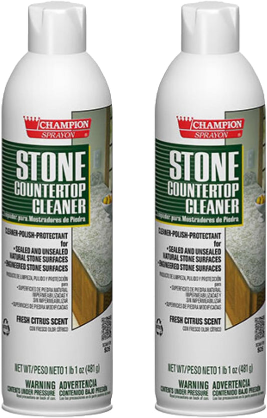 Champion Sprayon Stone Countertop Cleaner. 2-19 oz. Net can.