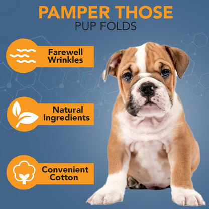 NOVEHA 120PCs XL Formulated Pet Wipes for Dogs & Cats - Safe for Facial & Finger Folds, Underarms, Groin, Hot Spots, Redness & Skin Relief, On-the-Go Size 5.5" x 7"
