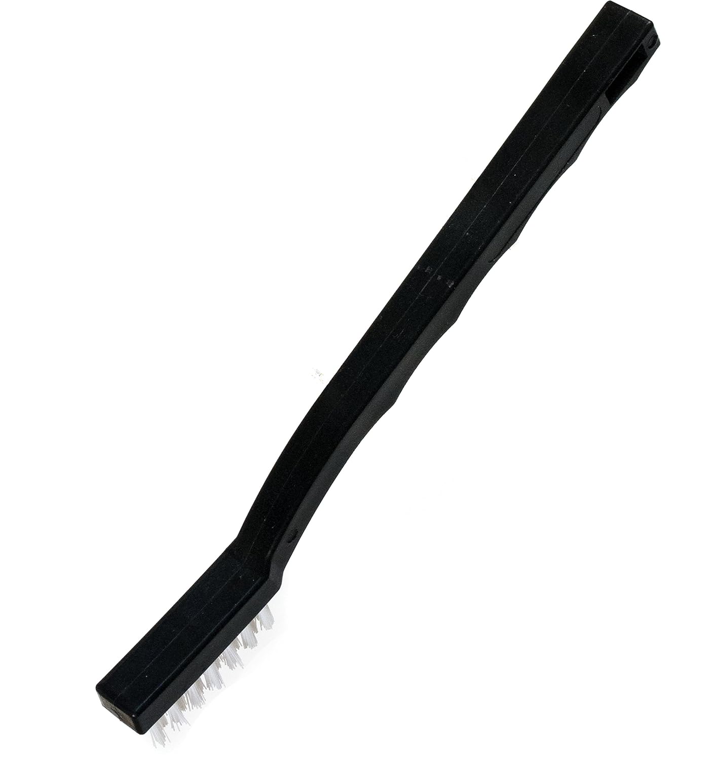 Carlisle FoodService Products Flo-Pac Maintenance Brush, Toothbrush Style Utility Scrubber for Cleaning With Nylon Bristles, 7", 1 Count, Black