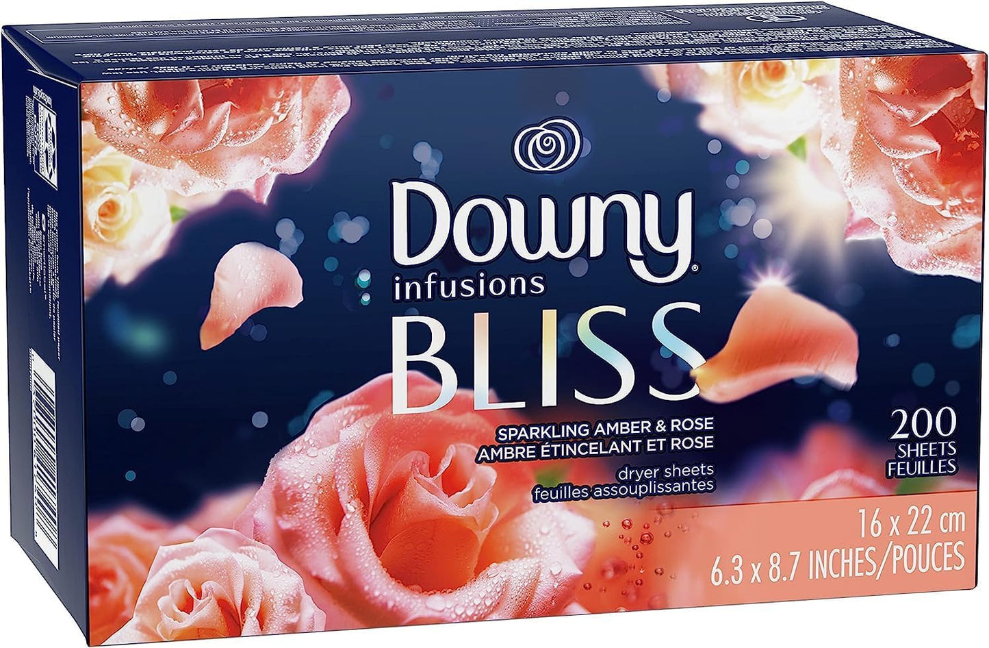 Downy Calm Mega Dryer Sheets, Large Fabric Softener Sheets for Laundry , Static Guard & Softness Boost, Laundry Dryer and Fabric Sheets, 180 Count