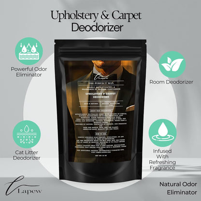 Lapew Black Sea Scented Cleaning Bundle | Carpet Deodorizer Powder (16 oz) & Mop Soap Concentrate (36 oz) | Pet-Friendly Odor Eliminator - Colors B