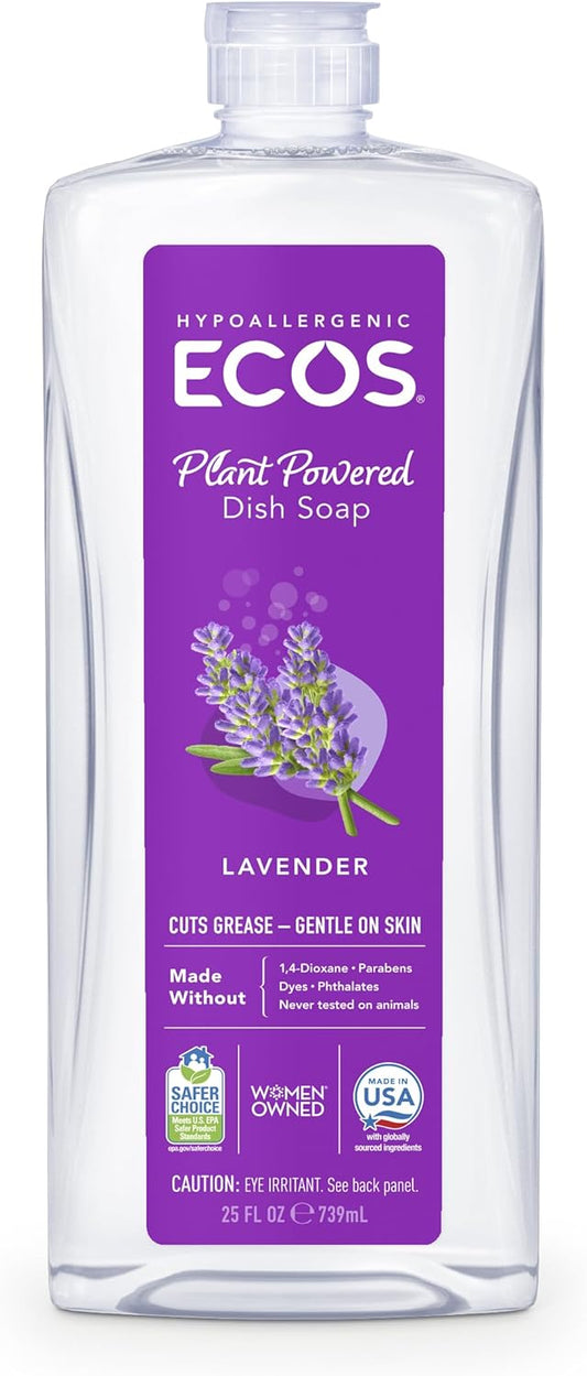 ECOS 25 Oz Dishmate Dish Liquid with Lavender (Set of 3)