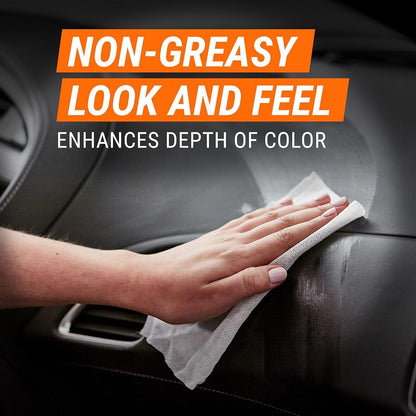 Armor All Ceramic Car Leather Cleaning Wipes, Use on Heated Seats and Leather Surfaces, Includes Extreme Protectant Wipes - 2 Count