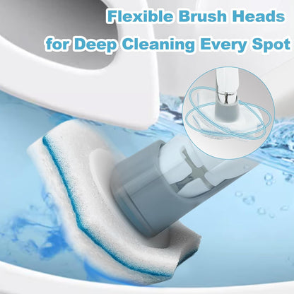 Disposable Toilet Brush with 40 Toilet Wand Refills, Wall Mounted Toilet Brush and Holder Set, Toilet Bowl Brush for Bathroom Toilet Sink Cleaning