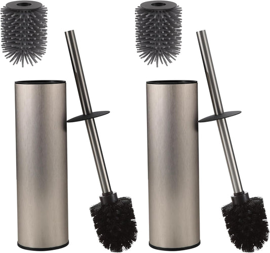 Toilet Brush and Holder Set Premium Material Toilet Bowl Cleaner Free Standing Toilet Bowl Brush and Holder