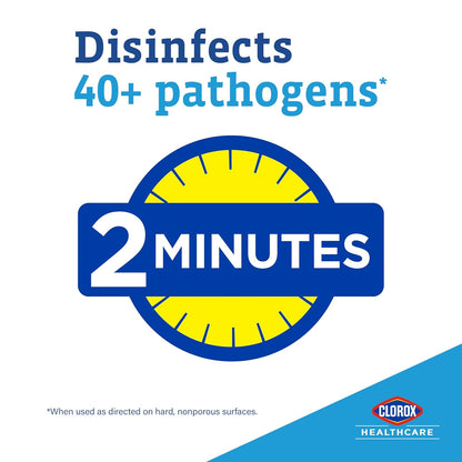 CLOROX Healthcare VersaSure Cleaner Disinfectant Wipes, 6" x 5", 150 Count Canister (Package May Vary)