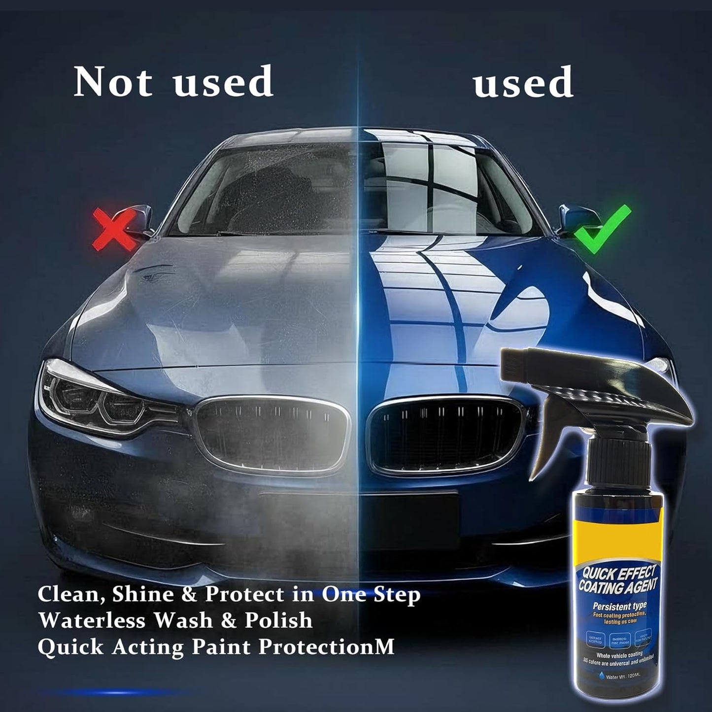 Glass Guard, Glass Oil Film Remover for Car, Grease Film Remover Paste,Roll-On Glass Compound with Cleaning Board, Removes Oil Film & Smudges, Improve Windshield Clarity for Safe Driving (100ml+Brush)