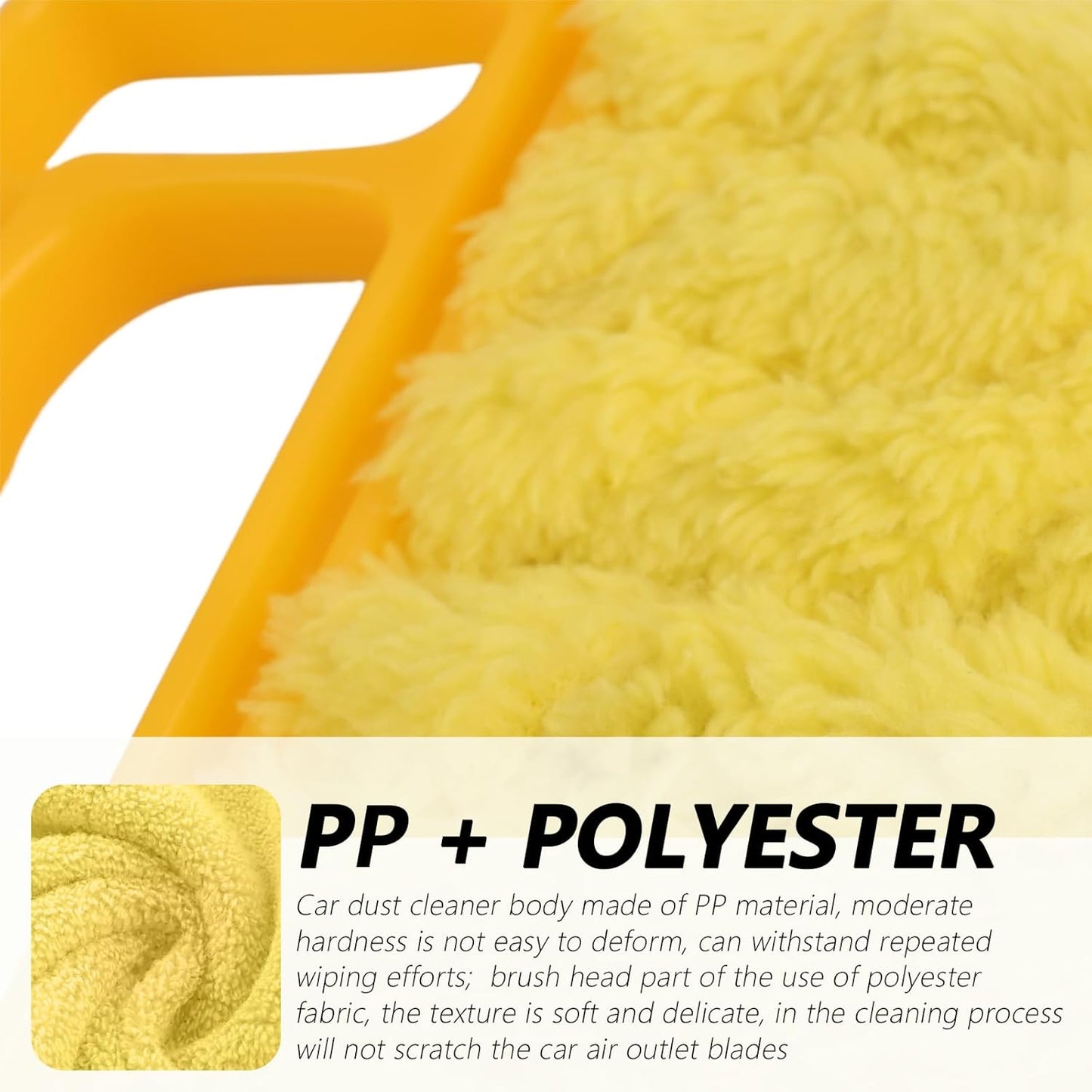 4PCS Car Blind Cleaner Duster Tool for Air Vents,Detachable 7 Fingers + 3-Jawed Car Duster Interior Set with Non-Slip Handle,2026 New Cars Cleaning Brush as Cars Cleaning Supplies