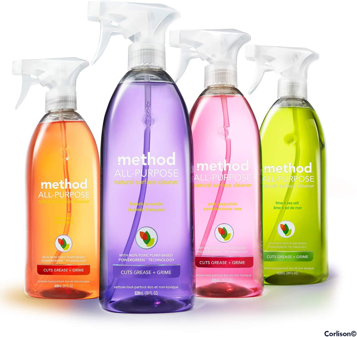 Method All-Purpose Cleaner, Pink Grapefruit, Perfect for Most Counters, Tiles, Stone, and More, 28 oz spray bottle