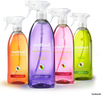 Method Naturally Derived All Purpose Surface Cleaner Spray, Ginger Yuzu, 28 Ounce