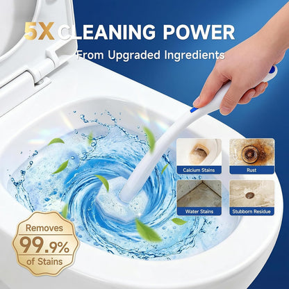 20 Count Toilet Wand Refills for Clorox, 5X Cleaning Power Toilet Bowl Wand Refills & High-Density Disposable Toilet Brush Scrubber - No Falling Apart, Instant Foam for Bathroom Cleaning