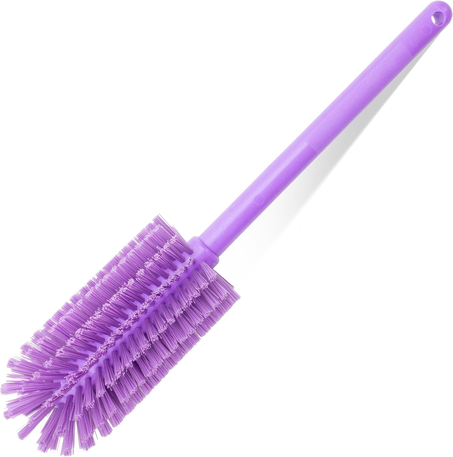 SPARTA Large Water Bottle Brush Ideal for Wide-Mouth Jars, Bottles and Tumblers, Dishwashing Tool with Handle for Home and Commercial Kitchens, Plastic, 12 Inches, White