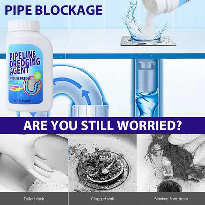 Pipeline Dredging Agent, Drain Clog Remover Agent, Powerful Quick Cleaning Drain Toilet Cleaner Tool, for Kitchen, Sink, and Toilet Pipelines
