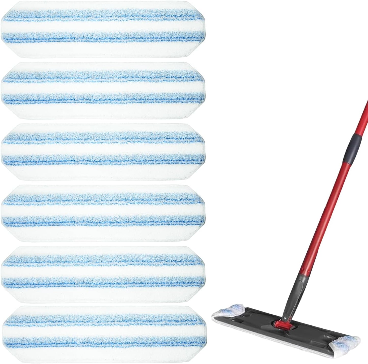 Pure Realm 40 Cout Power Mop Pads Refills for Powermop , Multi-Surface Disposablen swiffer Power Mop Pads，Unscented Spray Cleaning Repalcement Pads Refill