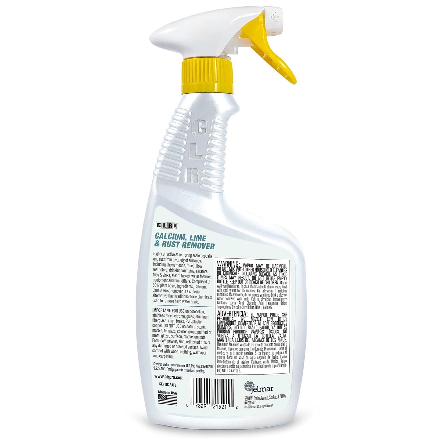 CLR PRO Calcium, Lime & Rust Remover - Quickly Removes Calcium and Lime Deposits, Stubborn Rust Stains, and Household Hard Water Deposits (32 Ounce Spray (Pack of 6))