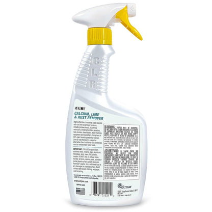 CLR PRO Calcium, Lime & Rust Remover - Quickly Removes Calcium and Lime Deposits, Stubborn Rust Stains, and Household Hard Water Deposits (32 Ounce Spray (Pack of 6))