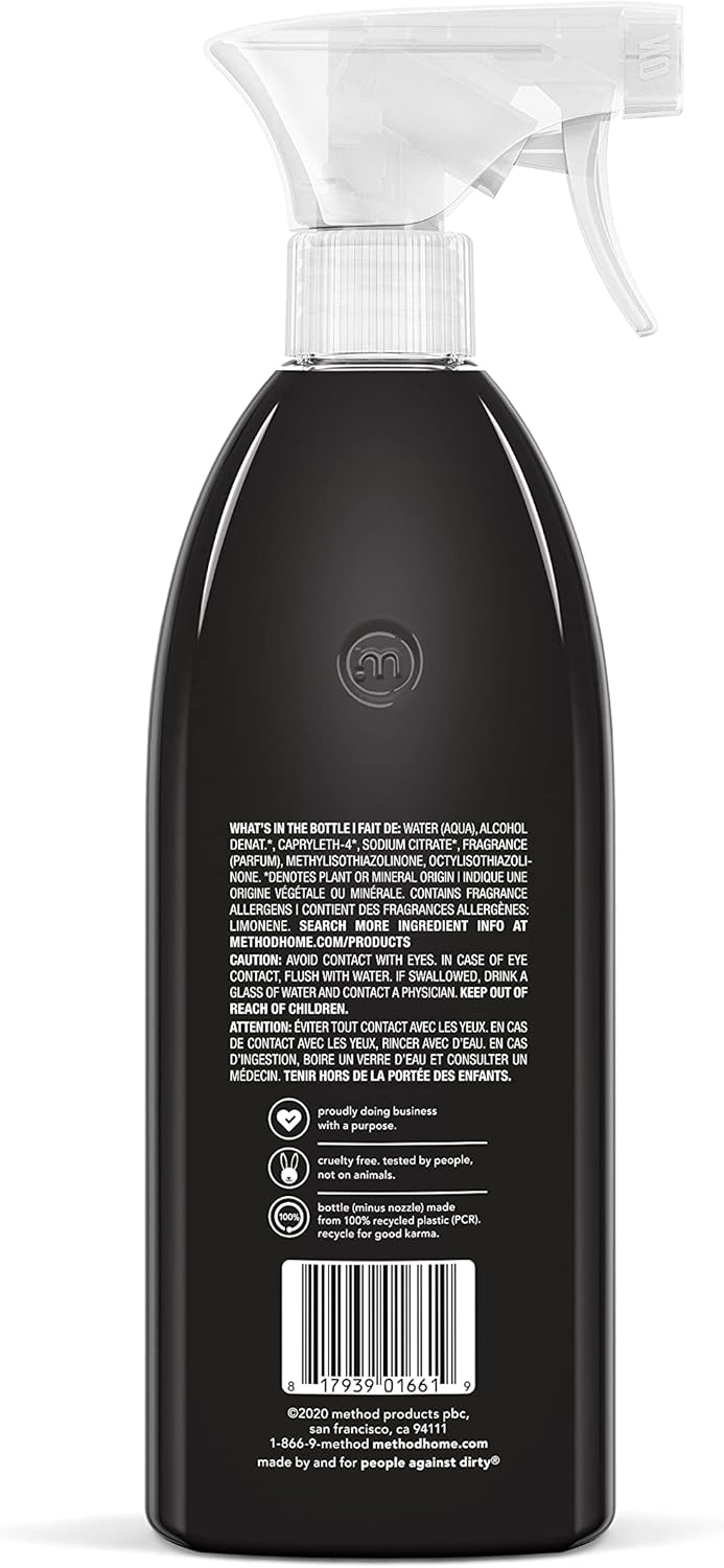 Method Daily Granite Cleaner Spray, Apple Orchard, Cleaning Agent for Granite, Marble, and Other Sealed Stone, 28 oz Spray Bottles (Pack of 4)