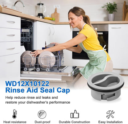 WD12X10122 Dishwasher Rinse Aid Dispenser Cap Compatible with GE Dishwasher, Replaces WD12X10102 WD12X10200 PS958932 EAP958919 1PCS