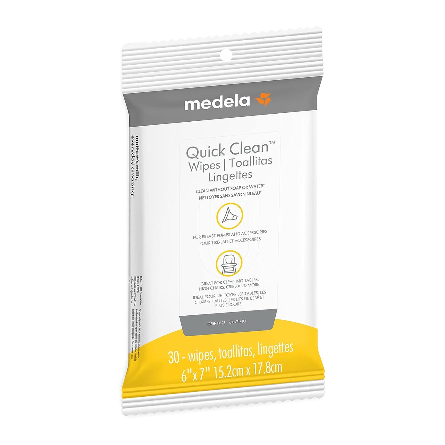 Medela Quick Clean Breast Pump and Accessory Sanitizer Spray Safe No Rinse Breastpump Sterilizer Eliminates 99.9 of Common Bacteria and Germs 8 Fluid Ounces, Clear