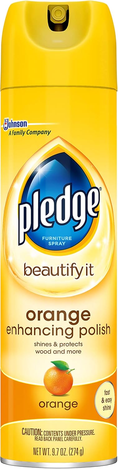 Pledge Orange Clean Furniture Spray 9.70 oz (Pack of 3)