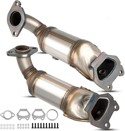 PHILTOP Left and Right Catalytic Converter Replacement For 2005-2010 300 2.7/3.5L V6 RWD, 2006-2010 Charger 2.7/3.5L V6 RWD, 2005-2008 Magnum 2.7/3.5L V6 RWD Replace 55434, 55433 (EPA Compliant) - Colors C