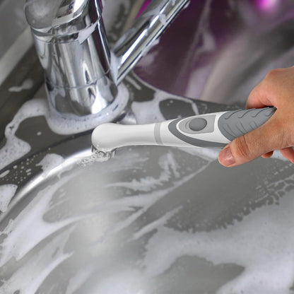 Electric Brush with 4-in-1 Multiple Brush Heads, Cordless Motorized Cleaning Brush for Bathroom, Toilet, Kitchen, Tile, Crevice