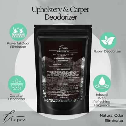 Lapew Black Sea Scented Cleaning Bundle | Carpet Deodorizer Powder (16 oz) & Mop Soap Concentrate (36 oz) | Pet-Friendly Odor Eliminator - Colors B