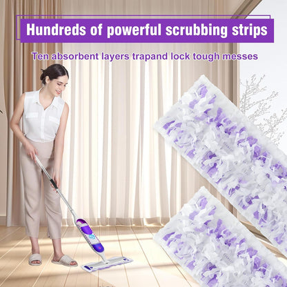 24 Pack Power Mop Refills Pads for Swiffer PowerMop，Swifter Wet Pads Refill for Swiffer,Unscented&Thickened Mopping Pads Replacement Pads for Multi-Surface &Wood Floor Cleaning