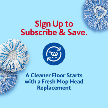 O-Cedar Genuine RinseClean Deep Clean Spin Mop Head Replacement (1-Pack) | 40% More Cleaning Power | Microfiber Refill | Machine Washable | Compatible with O-Cedar EasyWring RinseClean Spin Mop System