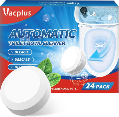 Vacplus Toilet Bowl Cleaners - 6 PACK, Household Toilet Cleaner, Automatic Toilet Bowl Cleaners with Bleach, Sustained-Release Toilet Tank Cleaners for Deodorizing and Descaling, 1.76 Ounces Each