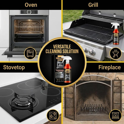 Emesak Oven and Grill Cleaner Foam Spray 3.38 FL. OZ Heavy Duty Degreaser for Oven Racks Grates and BBQ Grills Removes Tough Grease Grime and Food Stains Effortless Kitchen Cleaning Solutions