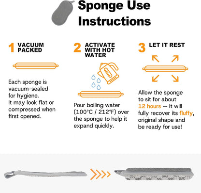 Multi-Purpose Scrub Kitchen Sponges – 12 Pack Dish Sponge, Dual-Sided Non-Scratch Microfiber & Metal Scrubber, Reusable Sponges for Dishes, Pots, Glass, Sink, Stovetop & Bathroom (Gray)