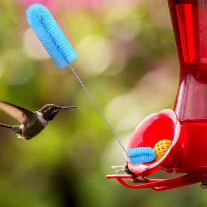 Hummingbird Feeder Cleaning Brush 19 Pieces 3 Size Mini Nylon Double Headed 2 in 1 Hummingbird Brush Hard to Reach Places Tiny Cleaning Kit(Black)