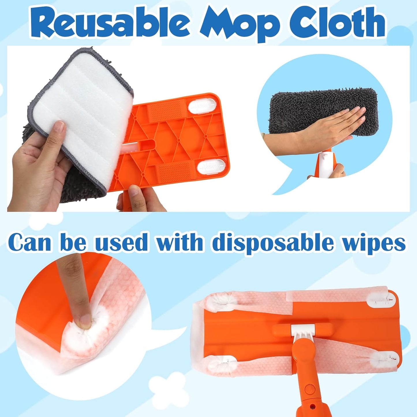 Ancaixin Kids Spray Mop, Montessori Kids Cleaning Toy Set, Real Working Toddler Cleaning Set with Water Sprayer, Mini Pretend Play Housekeeping Toys Birthday Gifts for Boys and Girls Ages 3+