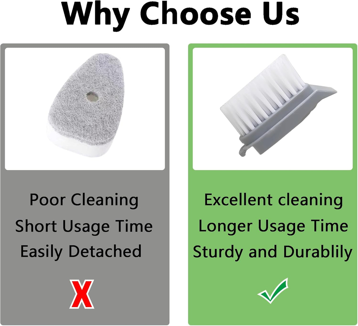 Dish Brush Refills Replacement Heads Compatible with Scrub Daddy Dish Wand，Replacement Brush Cleaning Heads for Soap Dispensing Brushes 4pcs