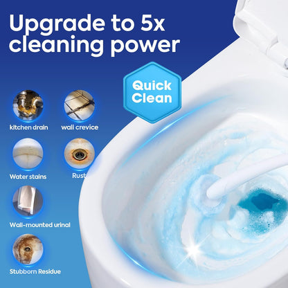 50 Pcs Disposable Toilet Cleaner Refill Pads, Universal Toilet Bowl Brush Replacement Heads, Durable Deep Cleaning Refills, Fresh Scent Bathroom Cleaning Supplies