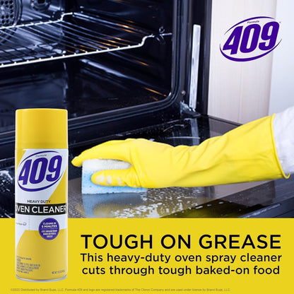 409 Fume Free Oven Cleaner 19oz Aerosol, Fresh Scent, Cuts Through Grease & Grime on Contact, A Powerful Clean You Can Trust, Fresh Scent, 19 Oz | Grill Cleaner, Stove Top Cleaner