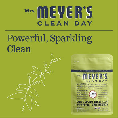 Mrs. Meyer's Automatic Dish Pillow Lemon Verbena 12.7 OZ, 20 CT.
