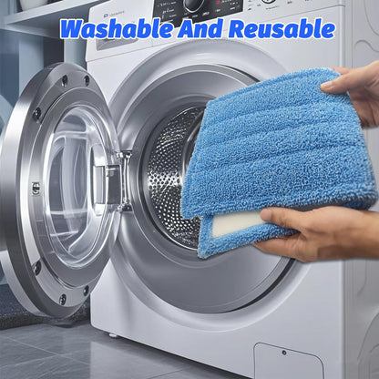 5 Pack Mop Pads Compatible with Rejuvenate Click N Clean Spray Reusable Microfiber Pads Replacement for Rejuvenate Microfiber Washable Mop Refill for Floor Cleaning (5-Pack)