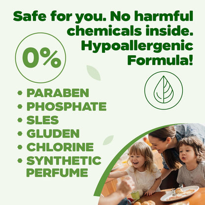 Dishwasher Detergent Gel, Plant-Based Dishwashing Liquid, Non-Toxic, Hypoallergenic, EcoCert Certified, Vegan, Streak-Free Clean, 45 Washes, 33.8 fl oz (1000 ml)