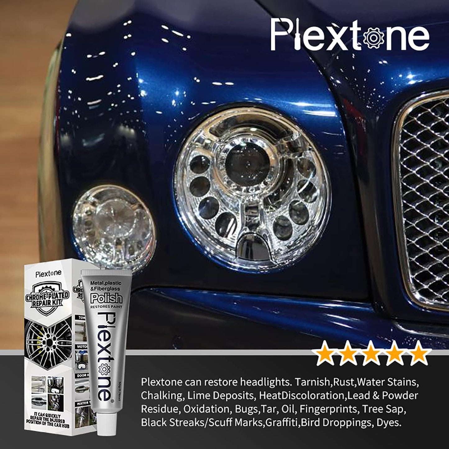 Metal Polish Paste for Home, Bike, Boat and Car Cleaning, Alloy Wheel Cleaner, Rust Remover for Metal, All-Purpose Metal Cleaner 50ml