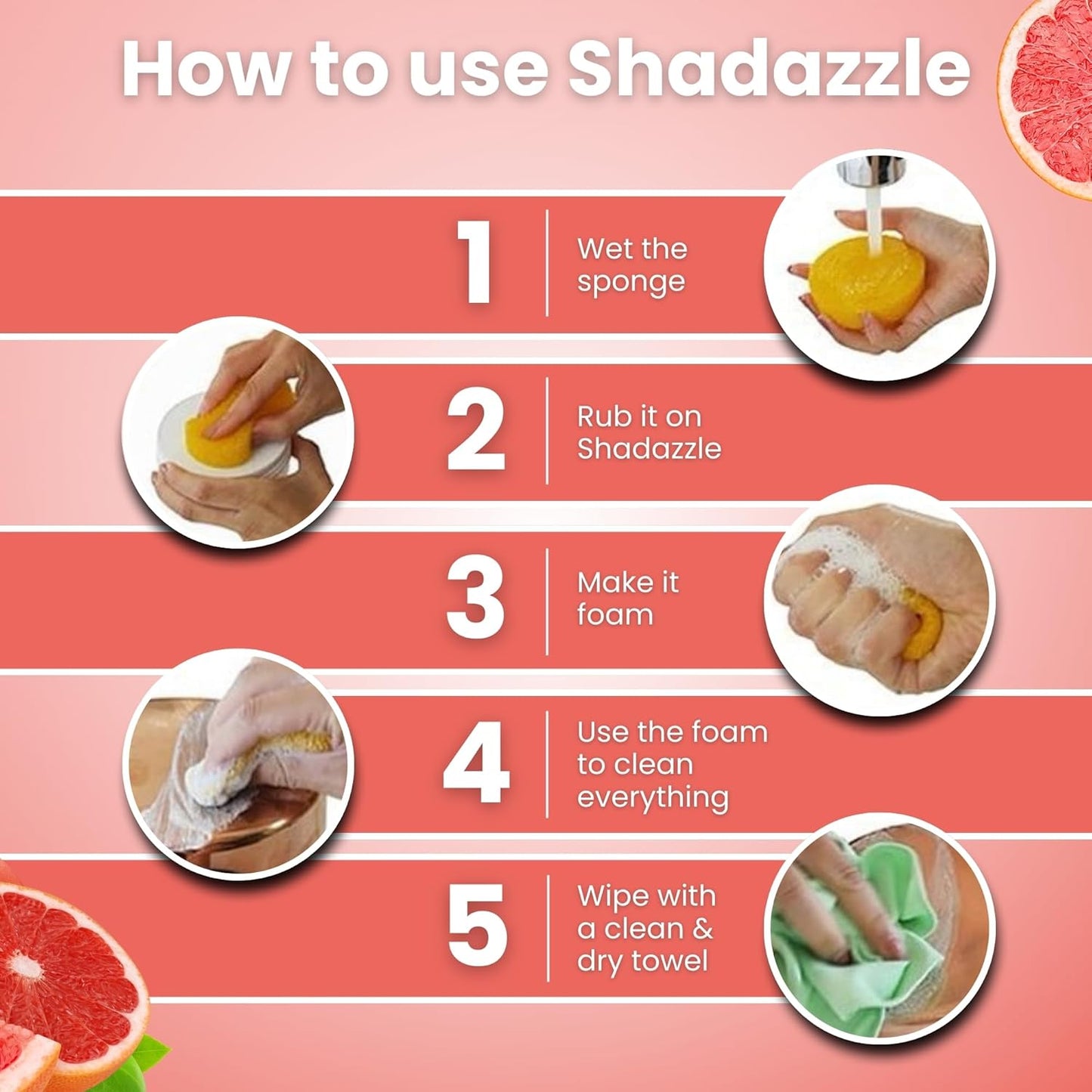 Shadazzle Natural All Purpose Cleaner and Polish – Eco friendly Multi-purpose Cleaning Product (1 Pack, Lemon)