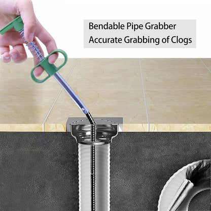 76 inch Drain Snake,Drain Clog Remover - Flexible Grabber Claw Pick Up Reacher Tool for Home Sink, Bathroom Tub,Drain, Toilet, Tight Spaces