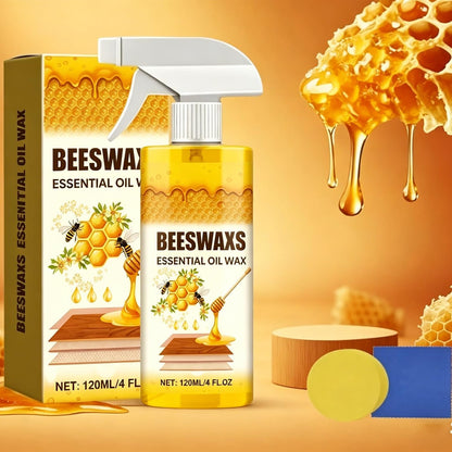 Beeswax Wood Polish Spray,2026 Bees Wax Furniture Polish and Cleaner, Natural Beeswax Wood Polishing Spray,Deep Clean for Hardwood Floors, Furniture and Cabinet (1pcs)