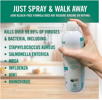 Benefect Botanical Decon 30 Disinfectant Cleaner, 4 oz. Spray Bottle, Light Lemon & Thyme Scent, Hospital Grade Disinfectant, Kills Over 99.99% of Germs, Safe for Food-Contact Surfaces (Pack of 4)